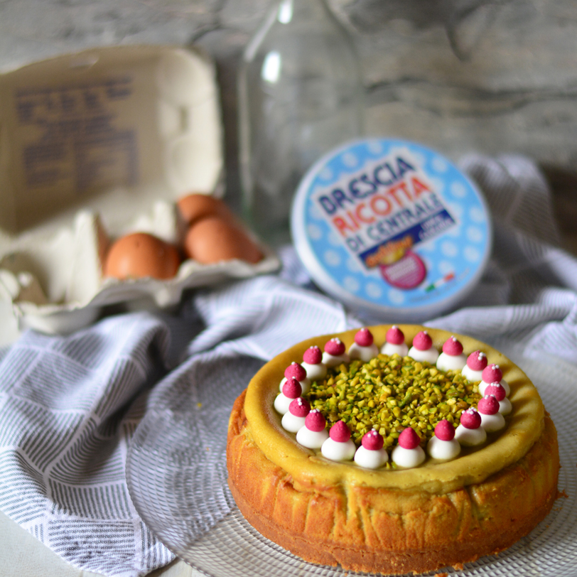 Cheesecake cotta al pistacchio
