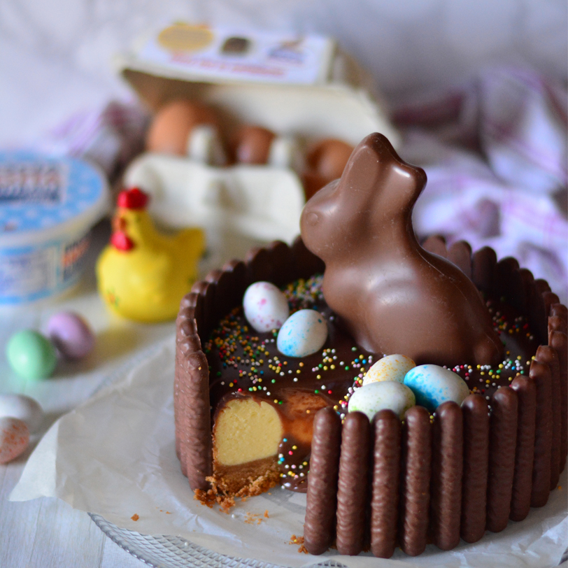 Cheesecake cotta di Pasqua
