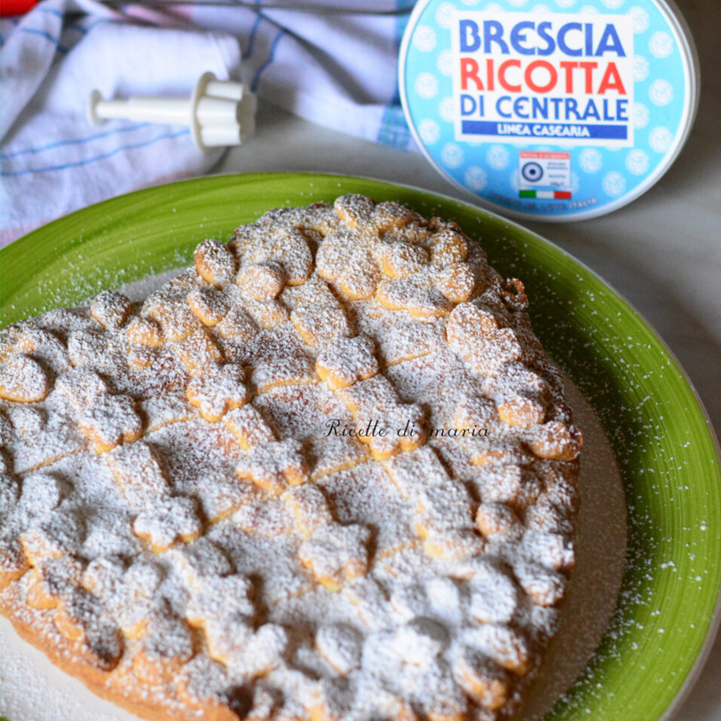 Crostata alla ricotta e cioccolato bianco