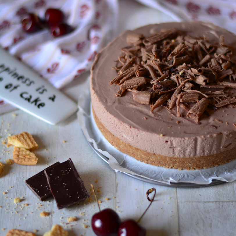 Cheesecake al cioccolato con ricotta