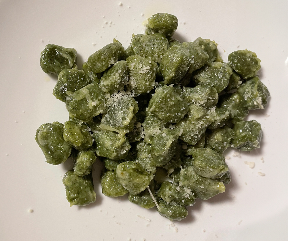 Gnocchi agli Spinaci con Grana Padano