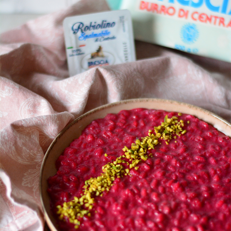 Risotto alla Barbabietola con Pistacchi